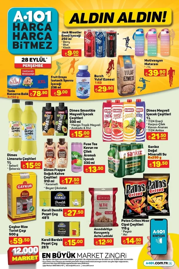 29 Eylül A101 aktüel ürünler kataloğu yayınladı: A101’de 5LT sıvı yağ 149 TL, 1KG tost peyniri 132 TL, 6KG bulaşık deterjanı 89 TL, 1KG beyaz peynir 92 TL’ye satılıyor - 12