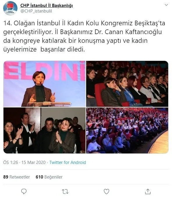 CHP’li Canan Kaftancıoğlu fena ofsayta düştü! İl kadın kolları kongresini koronaya rağmen ertelemedi
