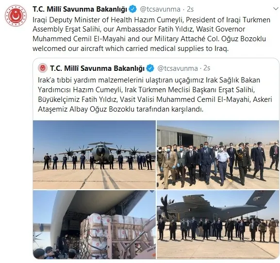 Irak Türkmen Cephesi Başkanı ve Kürkük Milletvekili Erşat Salihi: Cumhurbaşkanı Erdoğan sesimize kulak verdi