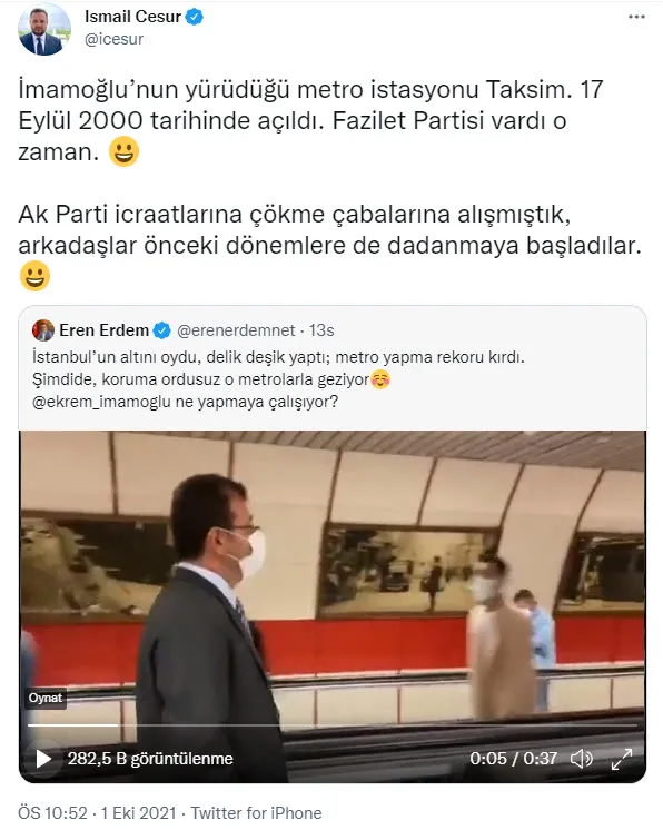 CHP’li Eren Erdem akıl sınırlarını zorladı! İşte hizmet üretemeyen İBB’nin geldiği son nokta