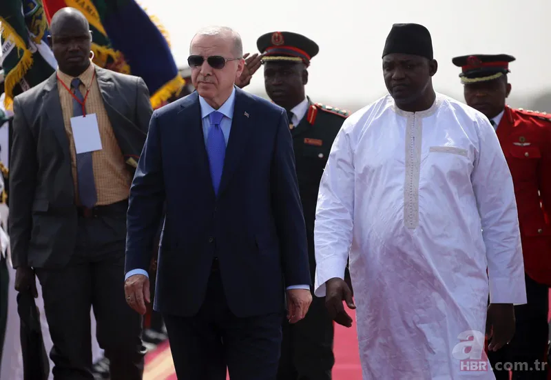 Başkan Erdoğan Gambiya’da resmi törenle karşılandı 22