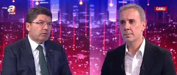 Adalet Bakanı Yılmaz Tunç A Haber'de önemli açıklamalarda bulundu