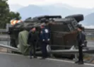 Özel harekat polislerini taşıyan araç kaza yaptı!