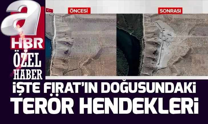 İşte Fıratın doğusundaki terör hendekleri