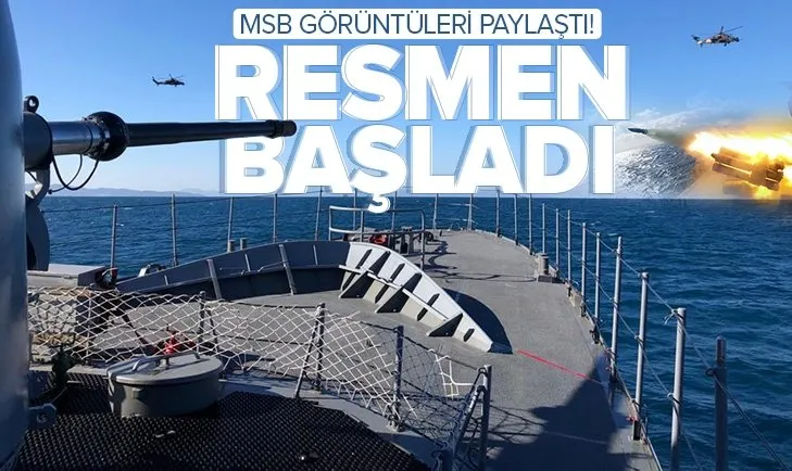 Son dakika: MSB görüntüleri paylaştı! Ege Denizi ve Doğu Akdeniz’de ’Kararlılık-2021’ tatbikatı