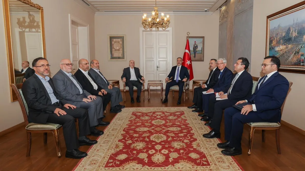 Gündem: Gazze! Dışişleri Bakanı Hakan Fidan Hamas heyetiyle İstanbul'da bir araya geldi