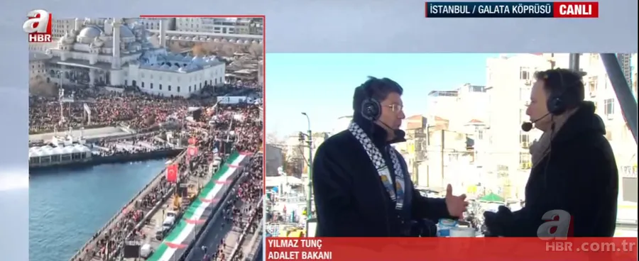 Galata'dan Gazze'ye uzanan dayanışma! Bakan Tunç'tan A Haber'de net mesaj: İsrail'e Batı cesaret verdi 6