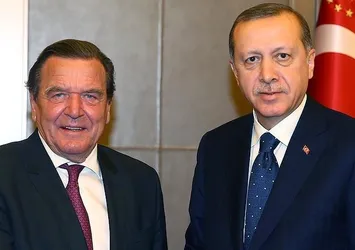 Cumhurbaşkanı Erdoğan Schröder'i kabul etti