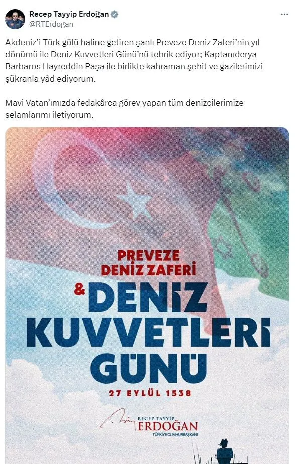 Başkan Erdoğan Fatih fırkateynini selamladı