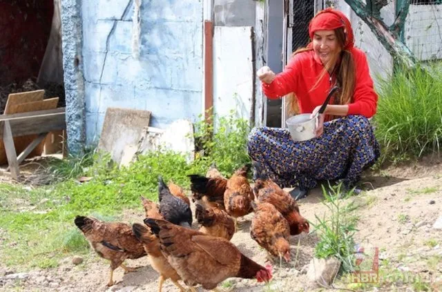 Biricik Suden traktör sürdü, çapa yaptı! Mazhar Alason’un eşinden köy hayatı