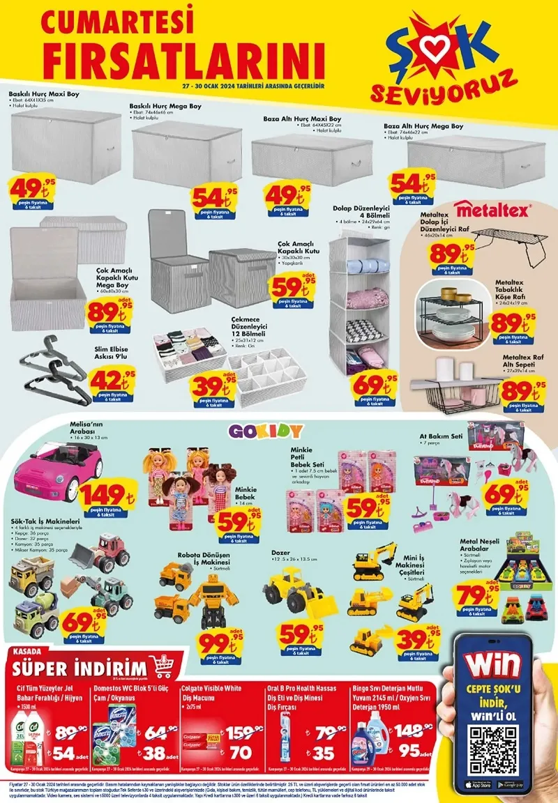 ŞOK 30 Ocak aktüel ürünler kataloğu geliyor! ŞOK bu hafta elektronikten tekstile, gıdadan mobilyaya kadar onlarca ürünü uyguna satıyor - 1