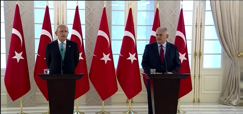 Başbakan Yıldırım ile CHP lideri Kılıçdaroğlu'dan ortak açıklama