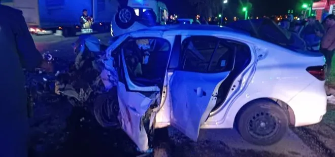Ankara’da feci kaza! İki otomobil çarpıştı: 2 ölü, 1 yaralı