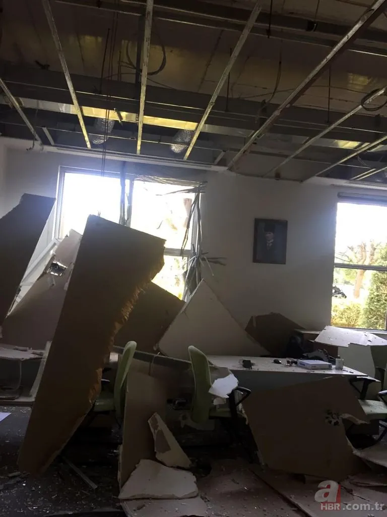 ATSO binası otoparkındaki patlamadan fotoğraflar 23