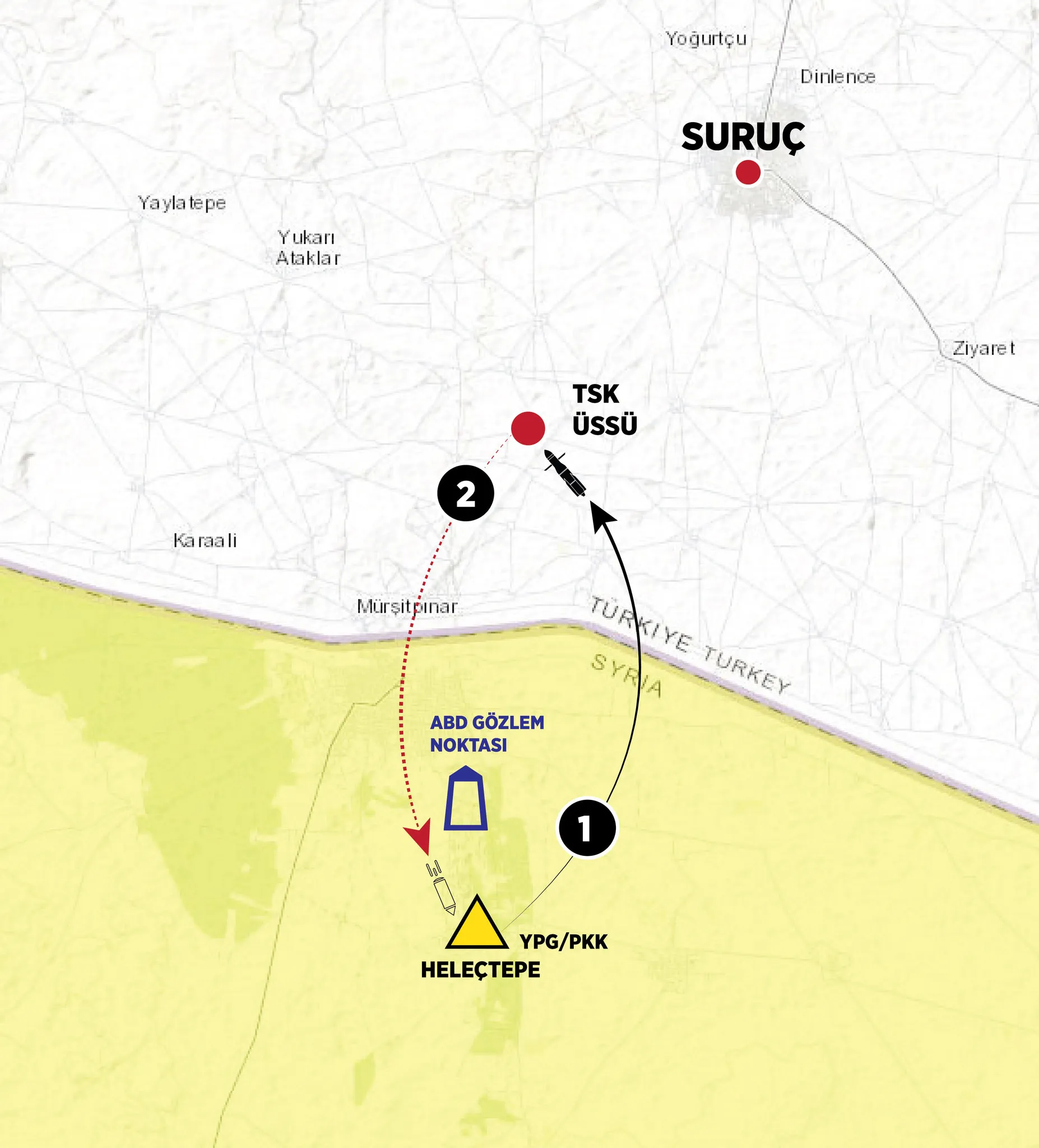 MSB'den ABD gözlem noktasına atış yapıldığı iddiasına yalanlama