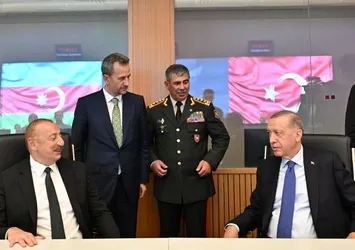 Başkan Erdoğan Azerbaycan'da Hava Kuvvetlerinin yeni Merkez Komutanlığının açılışında!