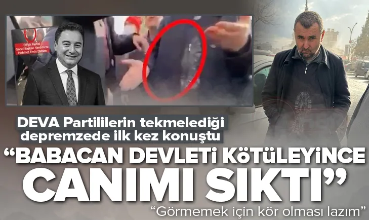 DEVAlıların tekmelediği depremzede konuştu