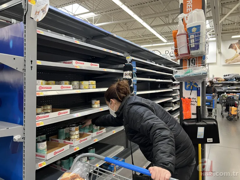 ABD'de omicron varyantı marketleri de etkiledi: Raflar boş kaldı! 7