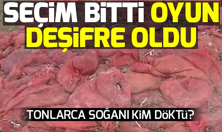 Seçim bitti oyun deşifre oldu