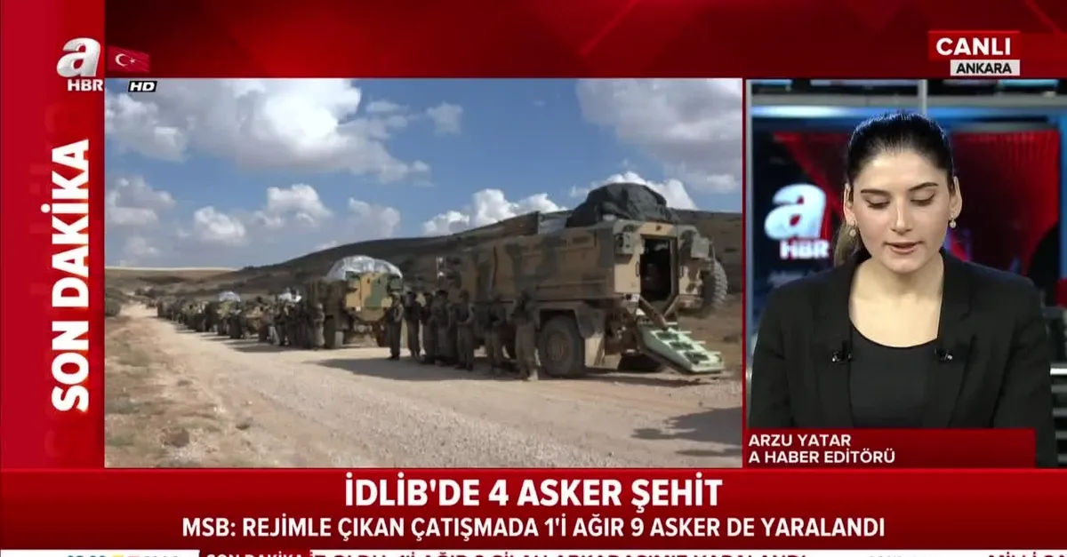 Son dakika: İdlib'de 4 askerimiz şehit oldu!