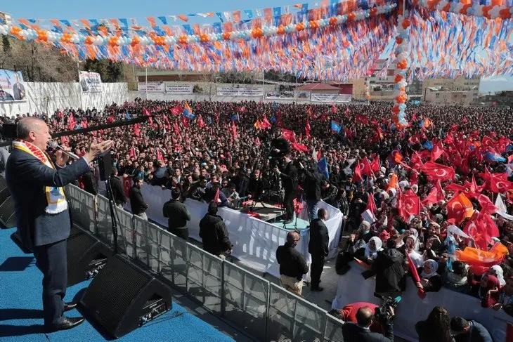 Başkan Erdoğan'a Şırnak'ta sevgi seli