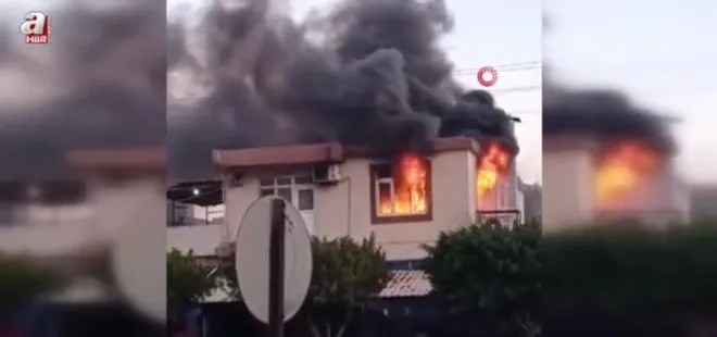 Hatay’da müstakil ev alevlere teslim oldu