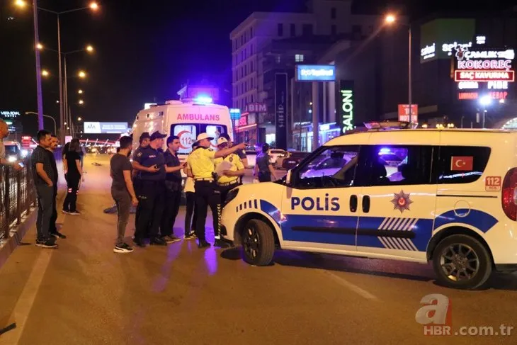 Metrelerce havaya uçarak yere düştü! Feci kaza kamerada!