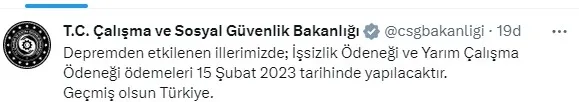 İşsizlik ödeneği ile yarım çalışma ödeneği ödemeleri için tarih belli oldu! Çalışma ve Sosyal Güvenlik Bakanlığı duyurdu - 3