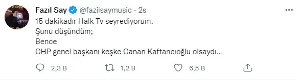 Fazıl Say Kemal Kılıçdaroğlu’na isyan etti! ''15 dakikadır…” - 3