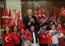 Başkan Erdoğan miniklerle İstiklal Marşını okudu