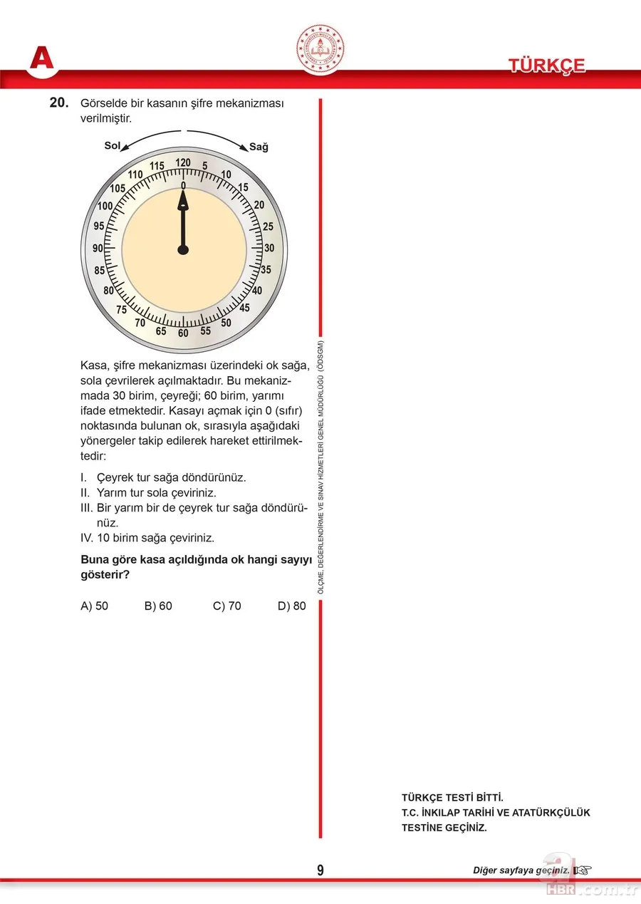 meb.gov.tr: LGS 2021 soruları ve cevapları burada! Sözel ve sayısal LGS soru kitapçığı ve cevap anahtarı tam liste 12