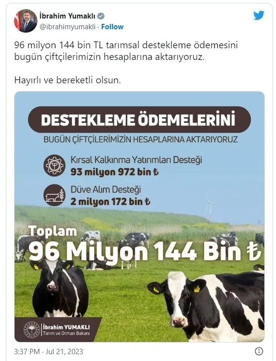 Tarımsal destek ödemeleri ne zaman yatacak 2023? Temmuz ayı tarımsal destek ödemeleri yattı mı?