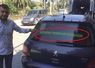 Eşinden ayrılınca otomobiline öyle bir şey yazdırdı ki! Görenler hayrete düştü