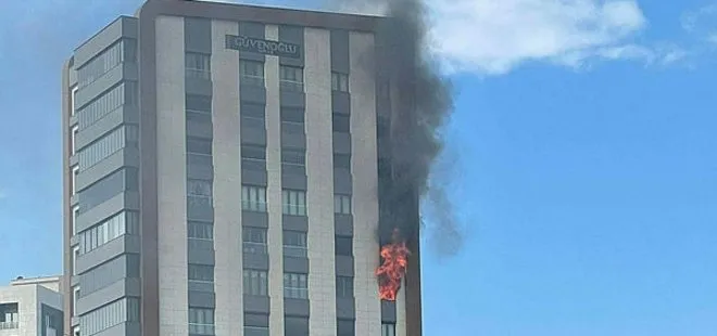 Gaziantep’te 8’inci kattaki dairede yangın