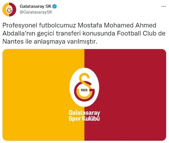 Galatasaray Mustafa Muhammed’in transferi için anlaştı