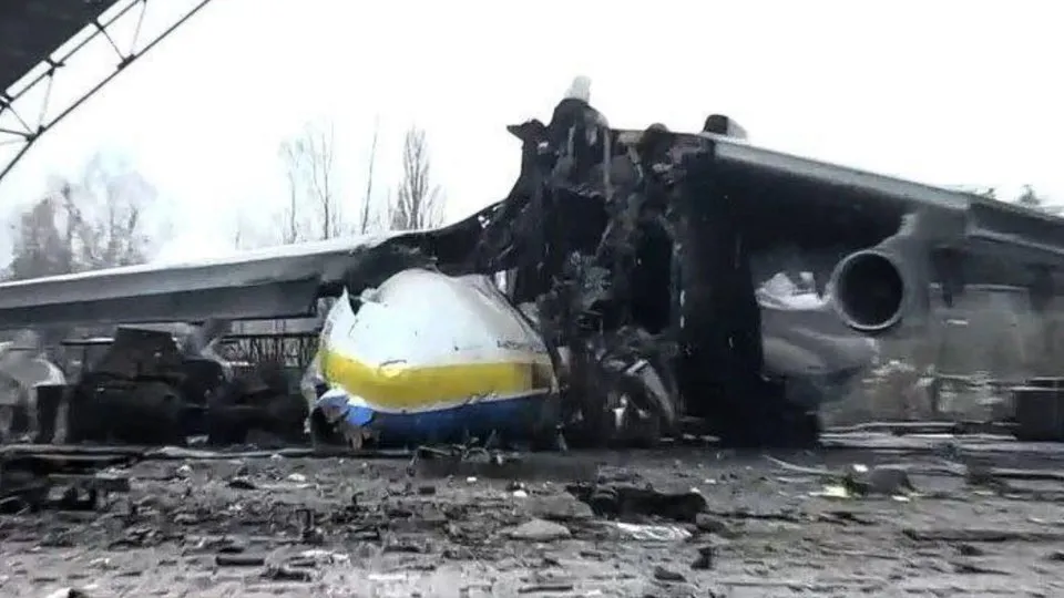 İşte dünyanın en büyük uçağı Antonov An-225’in Rusya-Ukrayna savaşındaki son hali