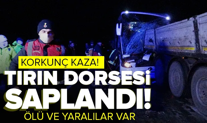 Otobüs kazası: 1 ölü 13 yaralı