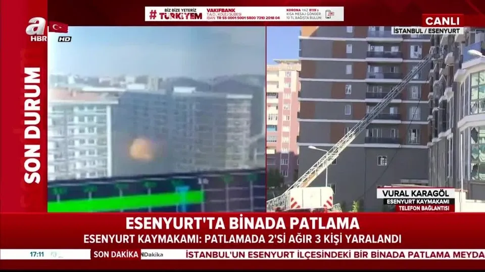 Son dakika: Esenyurt Kaymakamı Vural Karakgöl patlamanın nedenini A Haber canlı yayınında açıkladı |Video