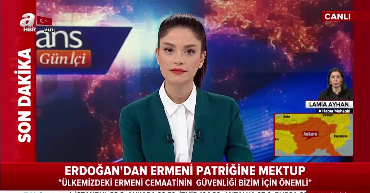 Başkan Erdoğan'dan Ermeni Patriği'ne mektup