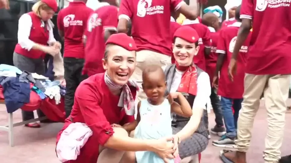 THY ailesi Afrika’ya iyiliğe uçtu |Video