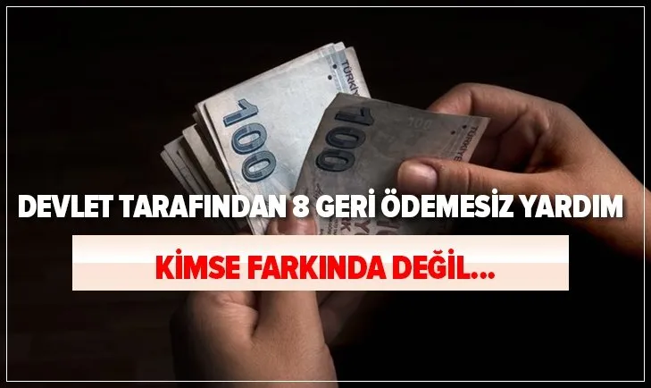 Devlet tarafından 8 geri ödemesiz yardım! Kimse farkında değil! Başvuru yapmak çok kolay...