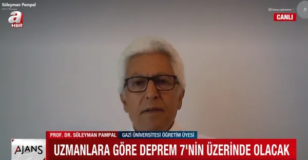 İstanbul depremi ne zaman olacak? Prof. Dr. Süleyman Pampal’dan A Haber’de flaş uyarı! İstanbul Depremi kaç büyüklüğünde?
