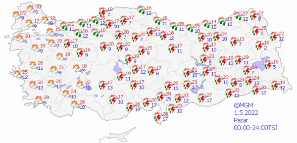 1651000066847.png Sıcaklıklar düşüyor sağanak yağış geliyor! Meteoroloji'den çok sayıda ile son dakika uyarısı! İstanbul Ankara İzmir hava durumu - 9