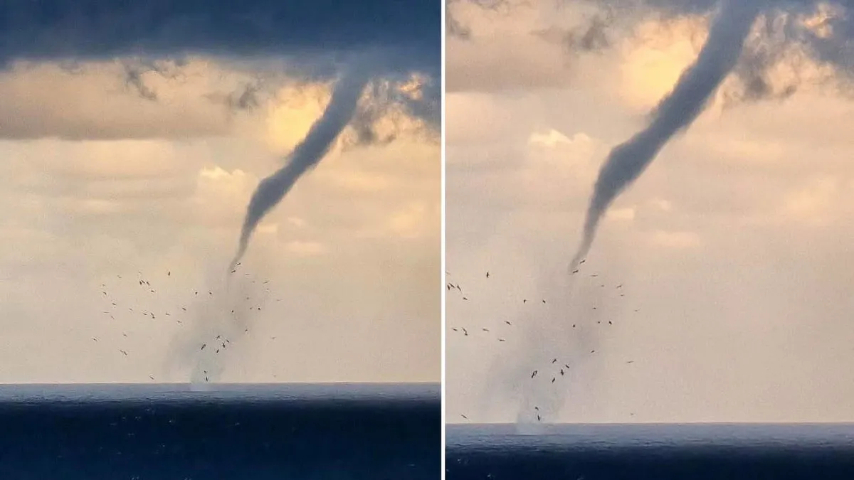 Zonguldak'ta denizde 2 hortum oluştu