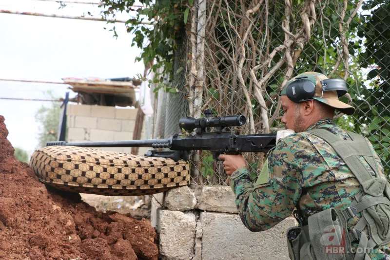 PKK'lı teröristlerin elinde ABD yapımı TOW tanksavarlar Fırat Kalkanı bölgesine çevrildi! İşte o görüntüler 5