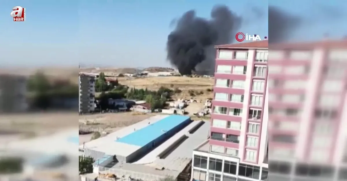 Ankara'da Hurdacılar Sitesi'nde yangın