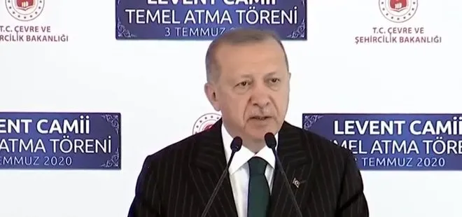 Son dakika: Başkan Erdoğan’dan Levent Camii temel atma töreninde önemli açıklamalar
