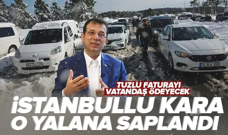 İstanbullu kara CHP’li İBB Başkanı Ekrem İmamoğlu yalana saplandı! Tuzlu faturayı vatandaş ödeyecek