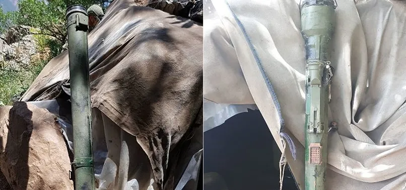 PKK sığınağında omuzdan atılan füze bulundu