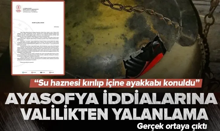 Ayasofya’da su haznesinin kapağı kırıldı iddialarına yalanlama: İstanbul Valiliğinden resmi açıklama geldi